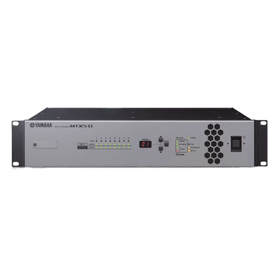 Procesador Matricial de Audio | DSP | 34 Entradas (entre digital y análogas) x 16 Salidas | Ideal para Instalaciones Comerciales | Interfaz Dante MTX5-D
