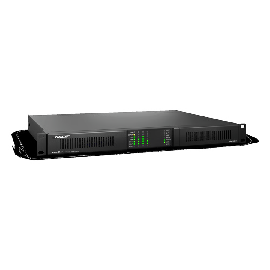 Amplificador de Audio PowerShareX | 4x600w | Potencia Adaptable | DSP | Dante | Baja Impedancia | 70/100V
