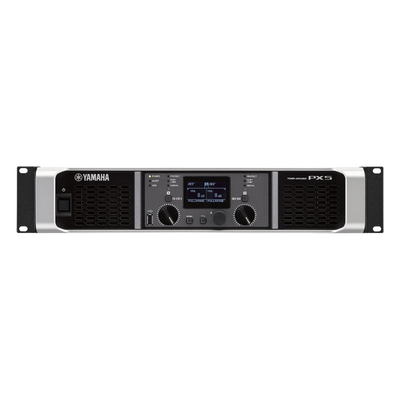 Amplificador de audio Clase D | 500 W x 2 a 8&Omega; | 800 W x 2 a 4&Omega;. | Baja Impedancia | Procesamiento Inteligente PX5