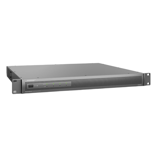 Amplificador Powerspace | 4x300w | Alta y Baja Impedancia | Interfaz Amplink | Salidas I-Share P4300A