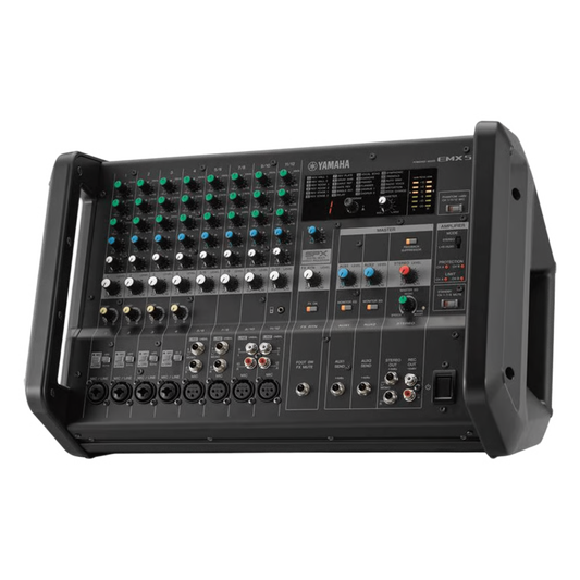 Mezcladora de Audio Amplificada | 12 Canales | Amplificador de Alta Eficiencia 2x630W | Efectos Integrados | 4/8 Ohms EMX5