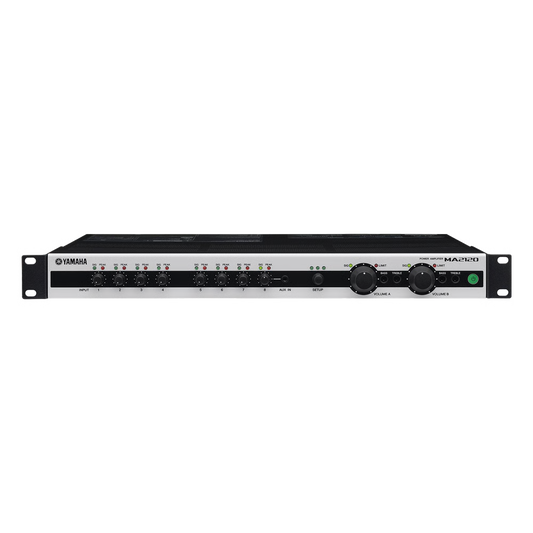 Mezclador Amplificador | 2 zonas | 120w a 70/100V | 100w a 8&Omega; | DSP Integrado MA2120