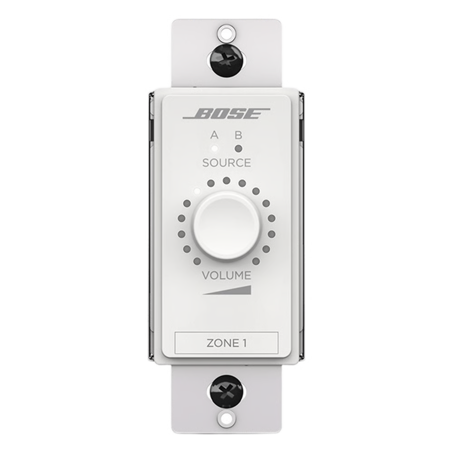 Control de volumen Digital | Selector de Fuente de Audio (A/B) | ControlCenter | Blanco CC2-DW