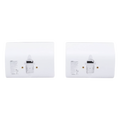 Par de Altavoz para montaje en superficie | 4.5in | FreeSpace | 8ohms | 70/100V | Blanco FS4SEW