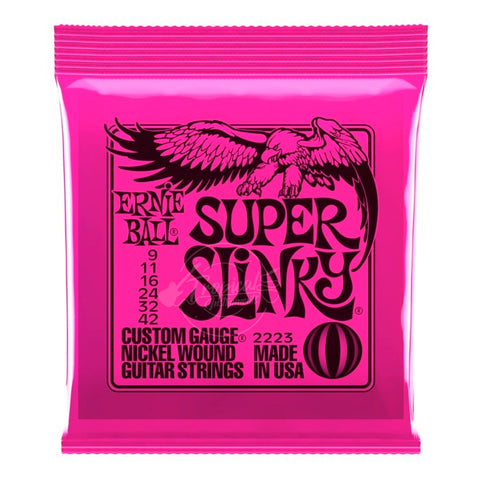 Paquete Cuerdas Guitarra Ernie Ball Super Slinky 09-42 2223