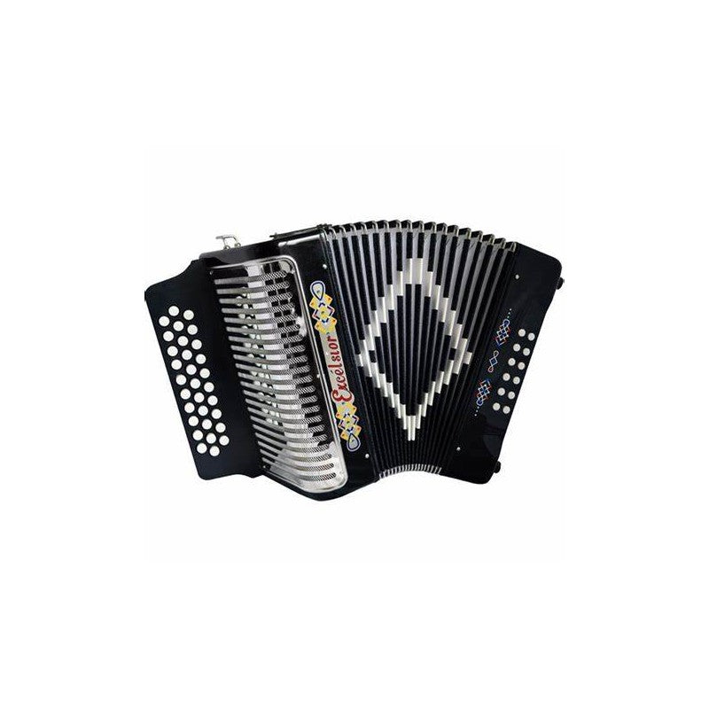 ACORDEON EXCELSIOR DIATONICO NEGRO C/ESTUCHE 3012BKGCF