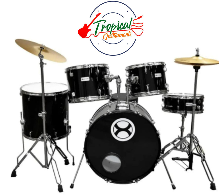 BATERIA  PROFESIONAL NEGRO TERMINO CROMADO  EXTREME EXBT063
