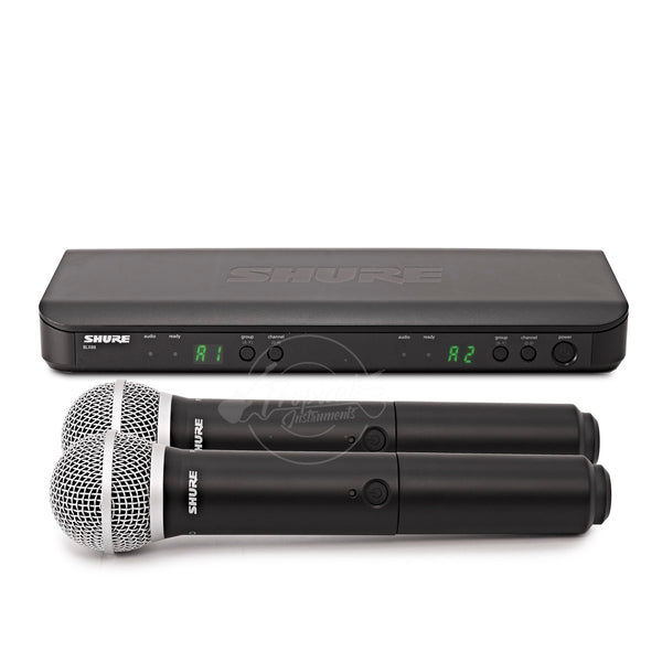 Sistema Shure BLX288/PG58 Inalámbrico, Transmisores de mano con cápsula PG58