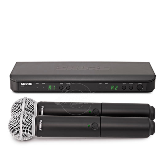 Sistema Shure BLX288/SM58 Inalámbrico, Transmisores de mano con cápsula SM58