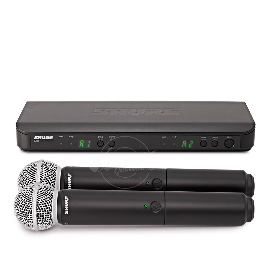 Sistema Shure BLX288/SM58 Inalámbrico, Transmisores de mano con cápsula SM58