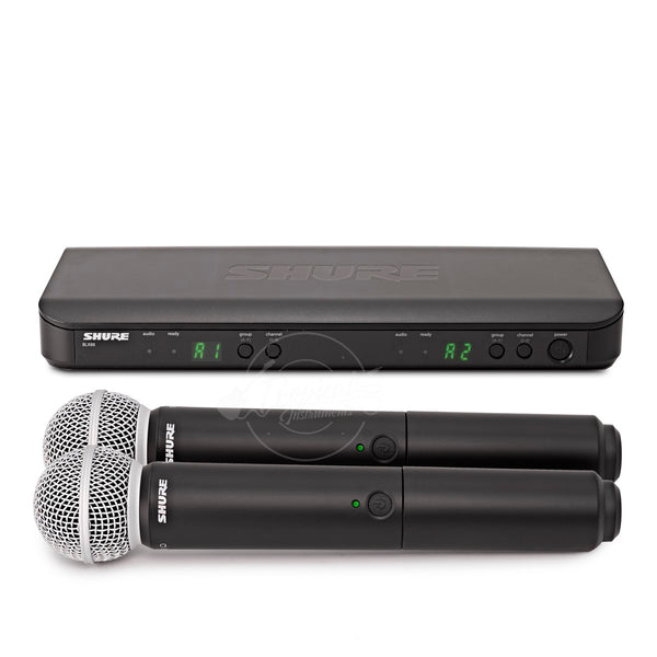 Sistema Shure BLX288/SM58 Inalámbrico, Transmisores de mano con cápsula SM58