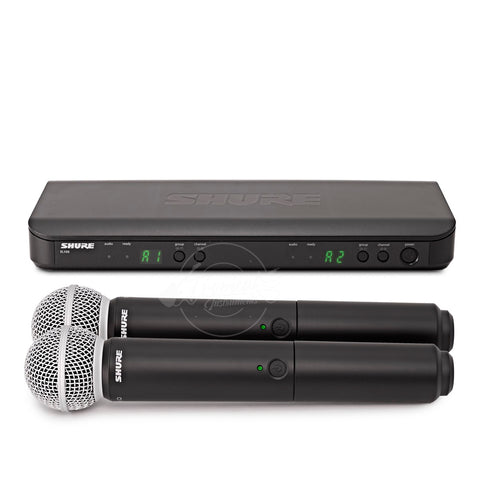Sistema Shure BLX288/SM58 Inalámbrico, Transmisores de mano con cápsula SM58