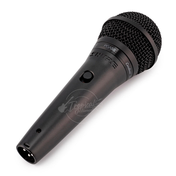 Microfono Shure Dinamico Pga58-bts  Pedestal Cable Paquete