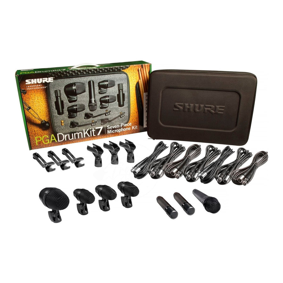 Kit de Microfonos Shure PGADRUMKIT7 de batería, 7 piezas
