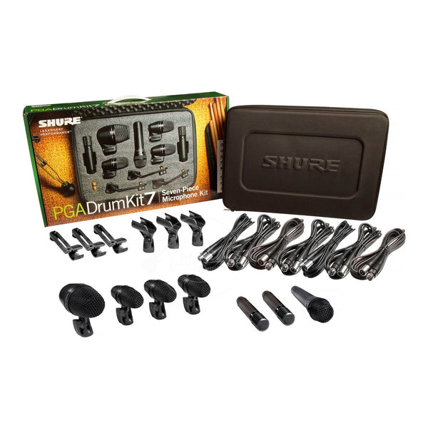 Kit de Microfonos Shure PGADRUMKIT7 de batería, 7 piezas