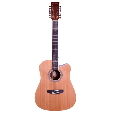 GUITARRA TEXANA ELECTROACUSTICA SEGOVIA NATURAL SGC12NTA