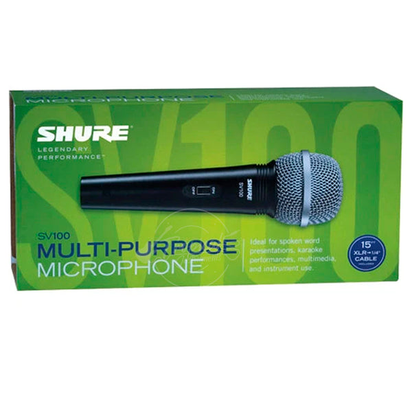 Micrófono Shure Sv100 Vocal Cardioide C/cable Xlr A 1/4plug